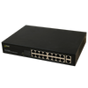 PULSAR® 16-Port (+2 TP) PoE+ Gigabit Switch for 16 IP Cameras - 160W [S116]