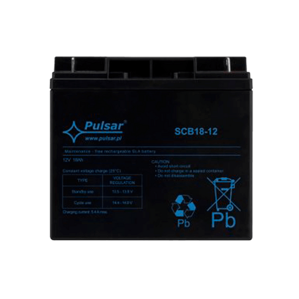 PULSAR® STB Serie 12 VDC/18Ah Battery (2-3 Years Lifespan) [STB18-12]